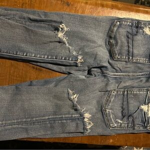 American Eagle Outfitters Blue Distressed Jeans